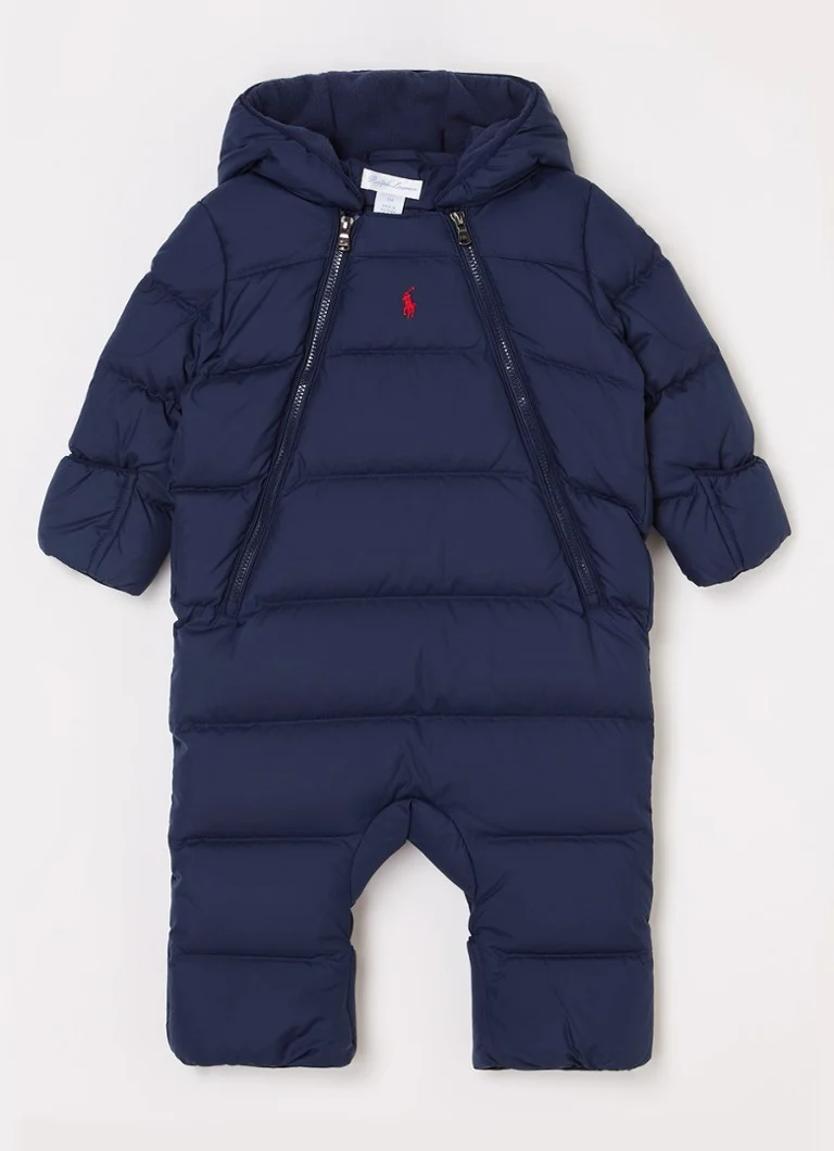 Tutina trapuntata per neonati Ralph Lauren con imbottitura in piuma