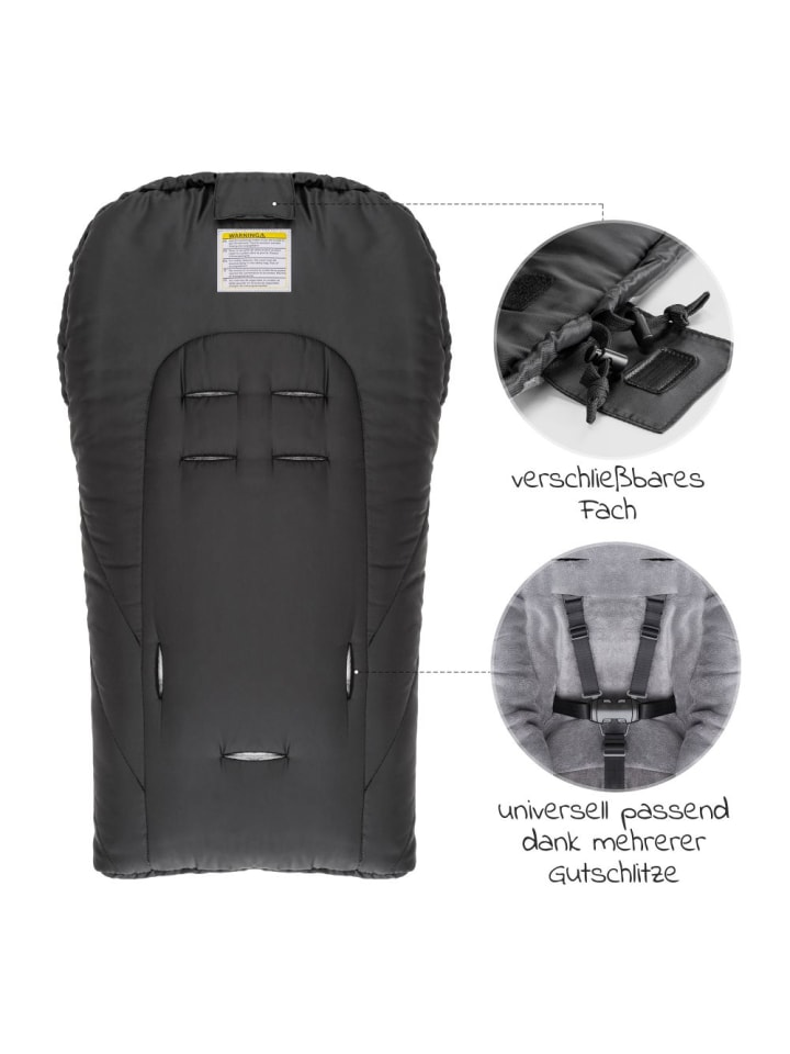 Zamboo Winter Fußsack Deluxe in schwarz günstig kaufen onesize
