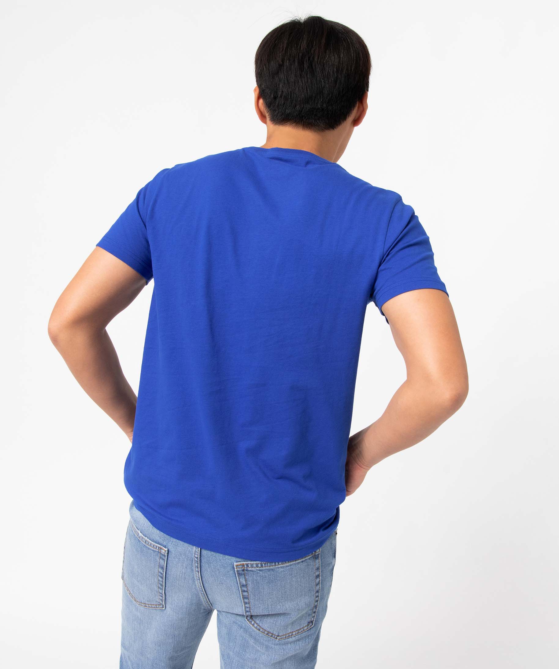 Tee-shirt homme avec inscription gaufrée - Camps United bleu | GEMO