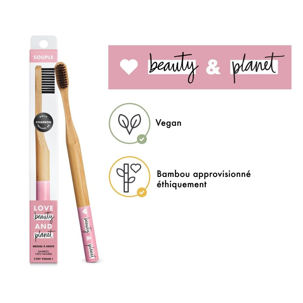 Love Beauty and Planet Love Beauty And Planet Brosse à Dents Bambou Souple Hygiène buccale & dentaire