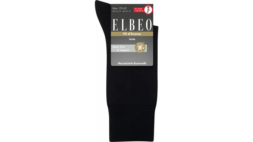 ELBEO Herren Socken Fil d'Ècosse nachtblau