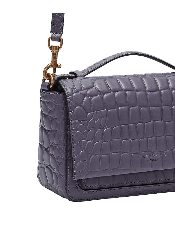 LIEBESKIND BERLIN Leder-Umhängetasche in Lila - (B)22 x (H)14 x (T)7,4 cm günstig kaufen onesize