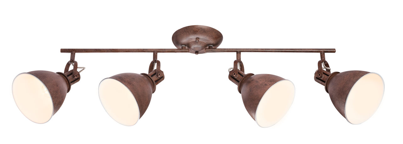 Globo Lighting - GIORGIO - Strahler Metall rostfarben, 4x E14