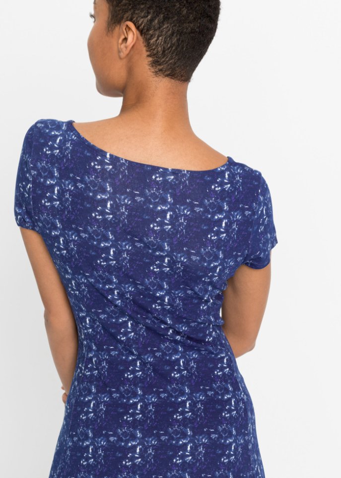 Shirtkleid im Batik-Look