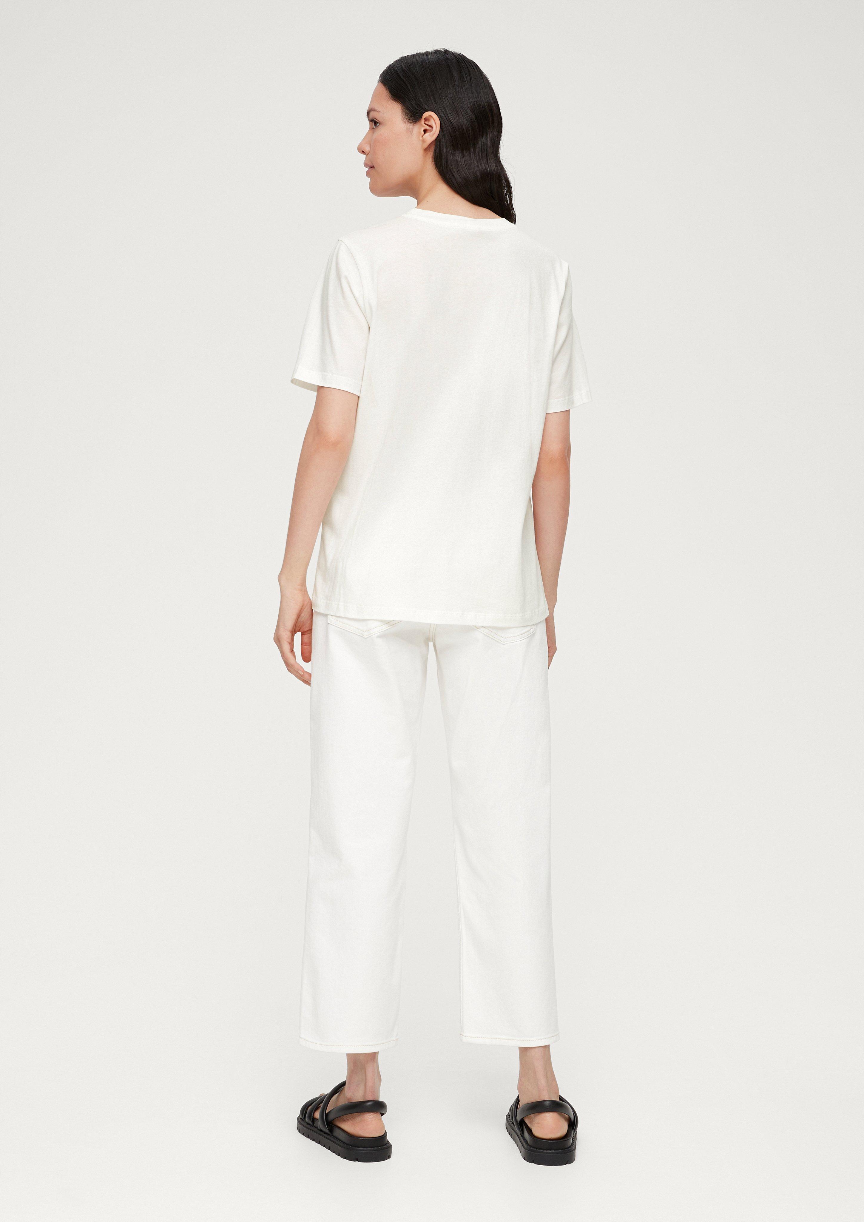 Baumwollshirt mit Frontprint  2133136-02D1