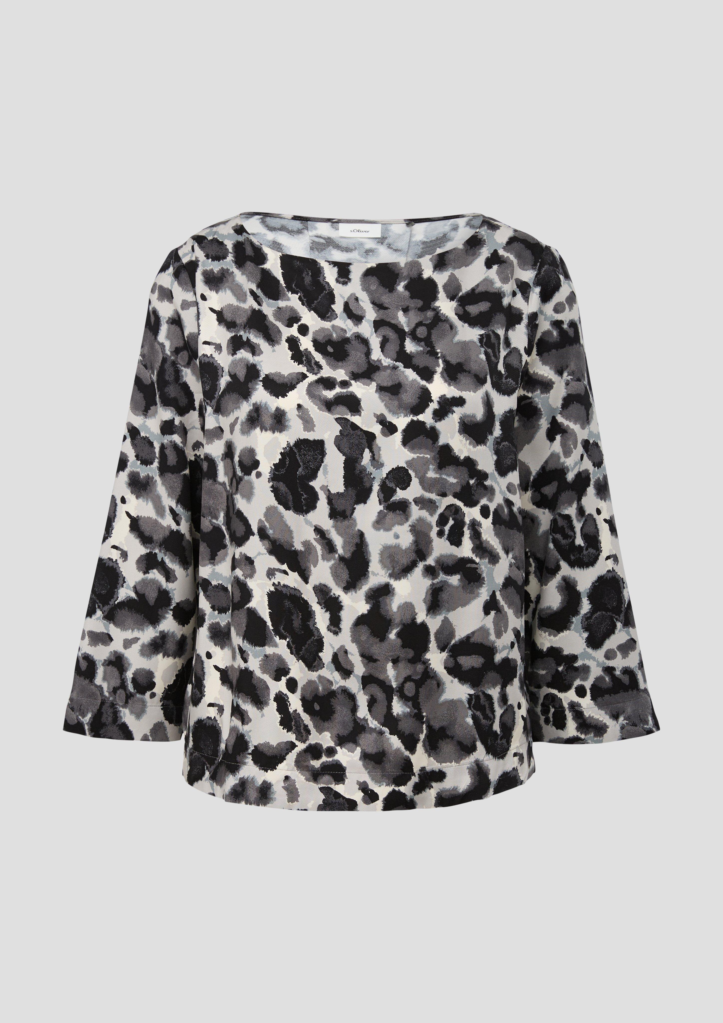 Gemusterte Bluse aus Jacquard  2136183-07A3