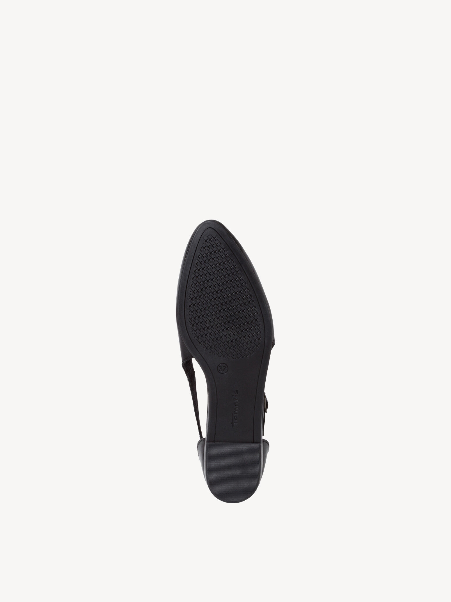 Ballerine en cuir - noir