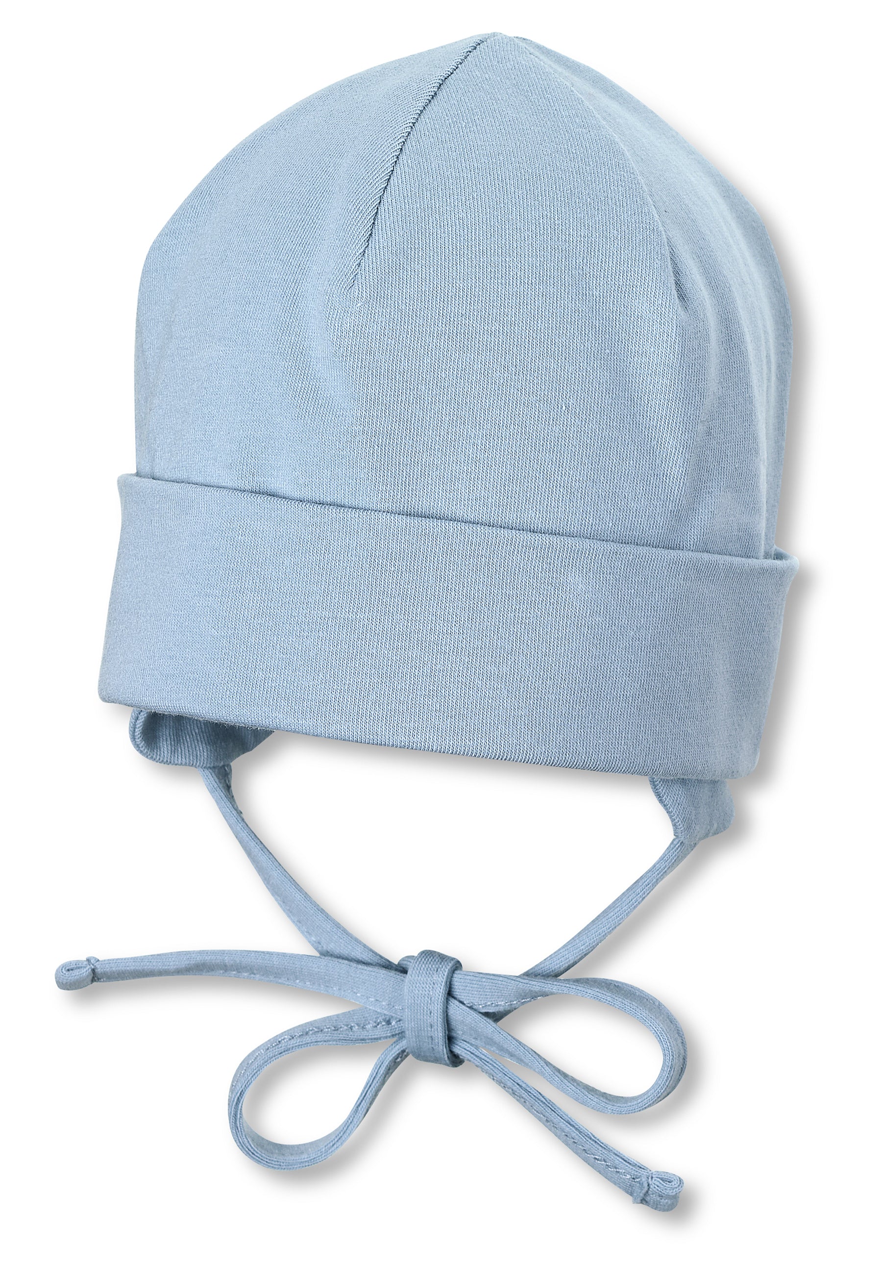 OCS Beanie aus Singlejersey Hellblau, Rosa u. Weiß