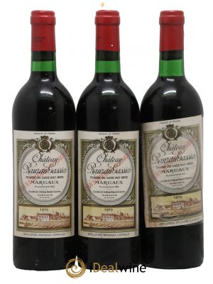 Château Rauzan-Gassies 2ème Grand Cru Classé  1975 - Lot de 3 Bouteilles