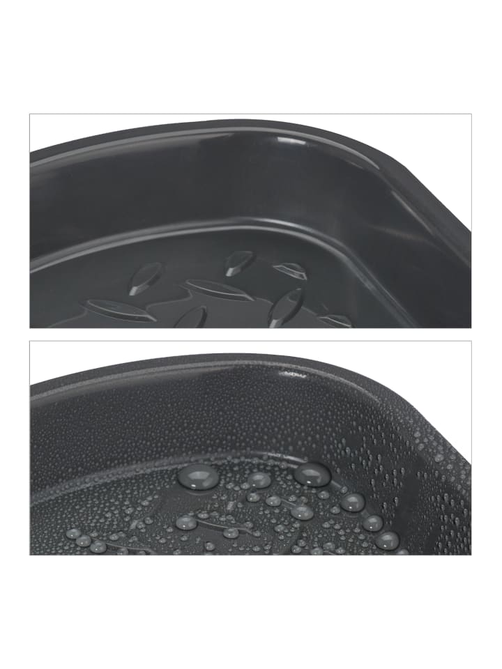 relaxdays 3 x Schuhabtropfschale in Grau - (B)48 x (H)3 x (T)34 cm günstig kaufen onesize