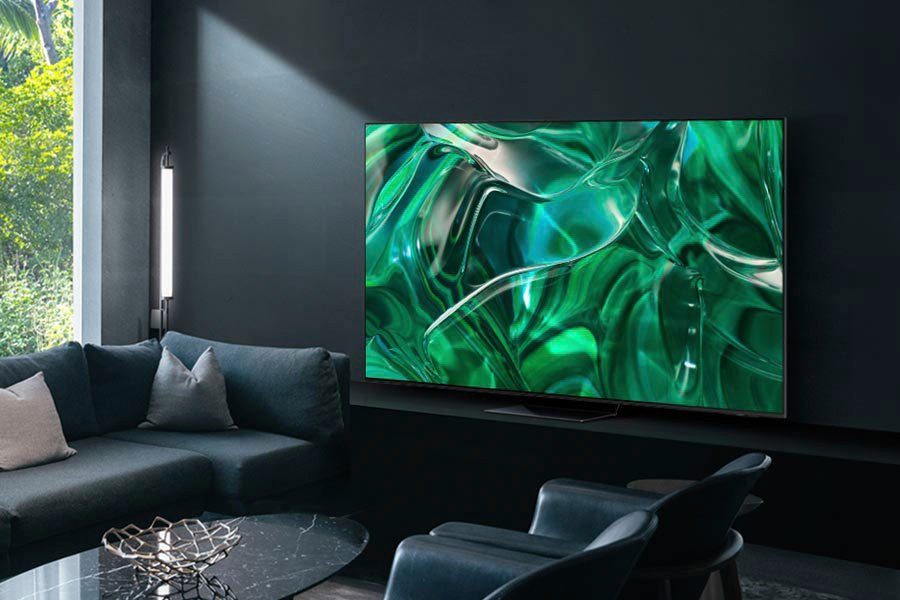 Samsung GQ65S95CAT OLED-Fernseher (163 cm/65 Zoll, Smart-TV, Neural Quantum Prozessor 4K,Infinity One Design,Gaming Hub)