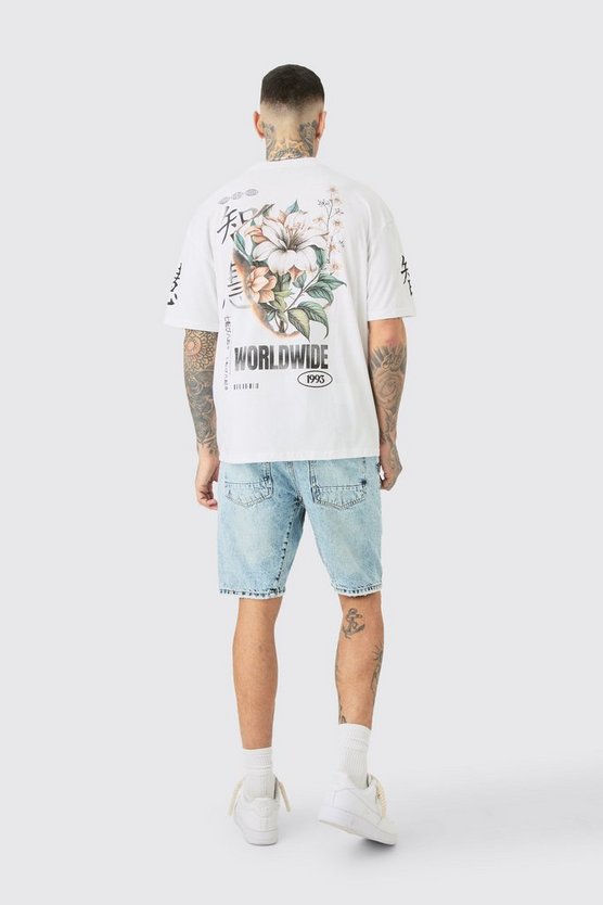 Tall Shorts mit geradem Bein