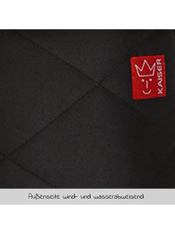 Kaiser Lammfell-Fußsack Natura - Schwarz in schwarz günstig kaufen onesize