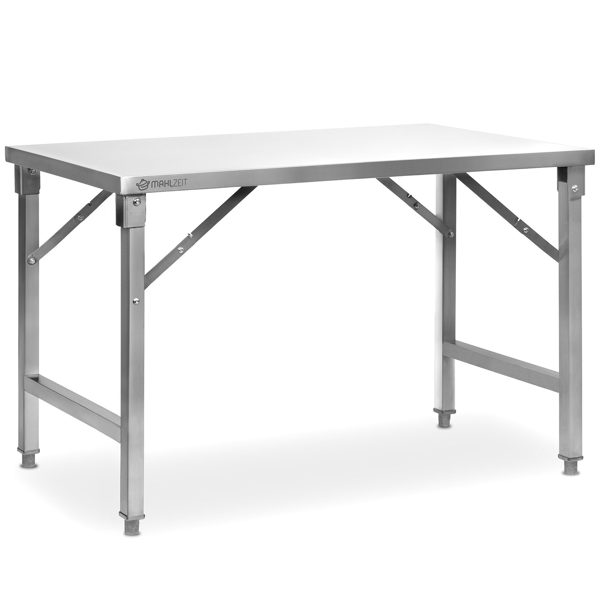 Mahlzeit Küchentisch Edelstahltisch, 120 x 70 x 80 cm, Arbeitstisch, Küchentisch (1-St), verstellbare Füße