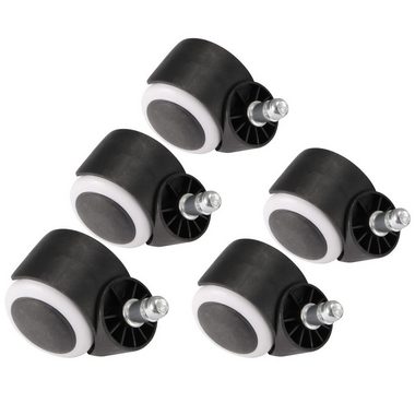 BlingBin Stuhlrolle 5-teilig Bürostuhl Rollen Set, 360° Drehbar Stuhlrollen, (5-St)