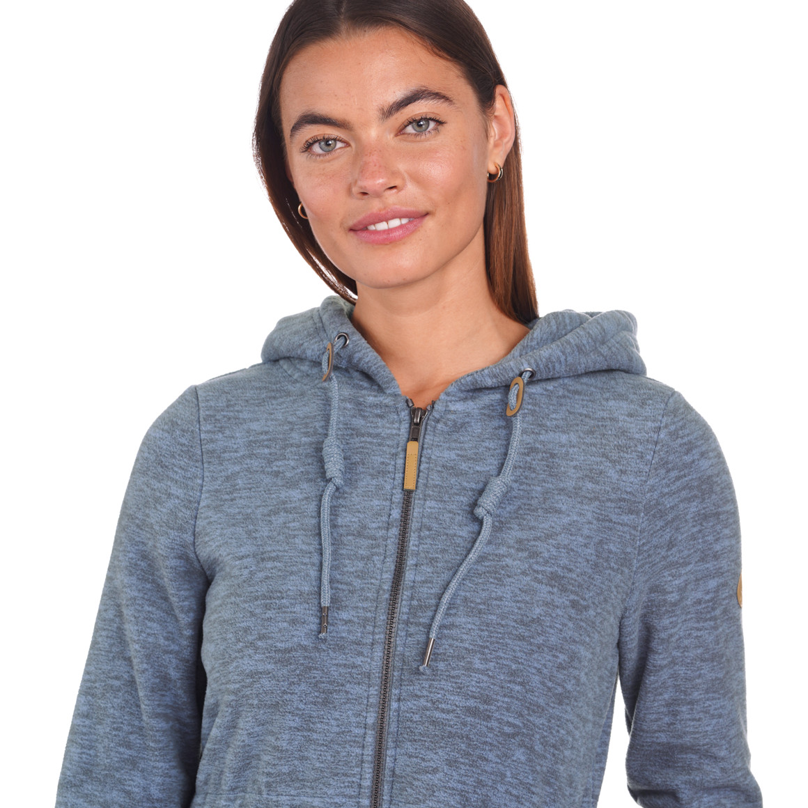 Damen Fleecejacke mit Kapuze