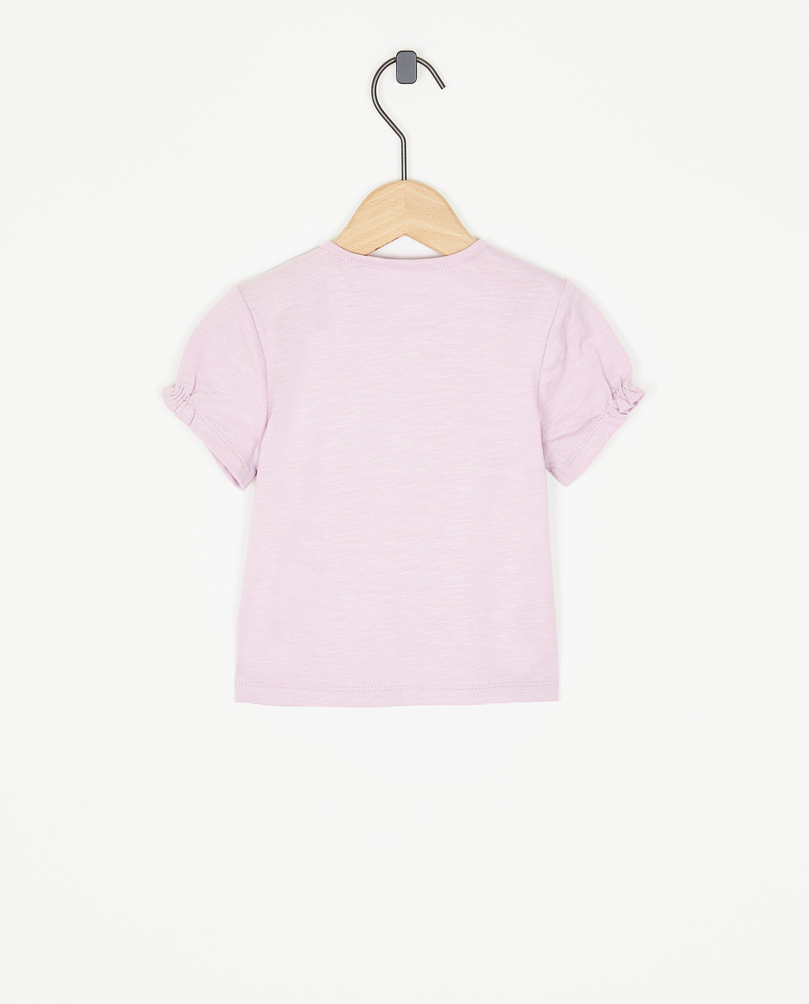 Tricou Cuddles and Smiles de la biokatoen lila
