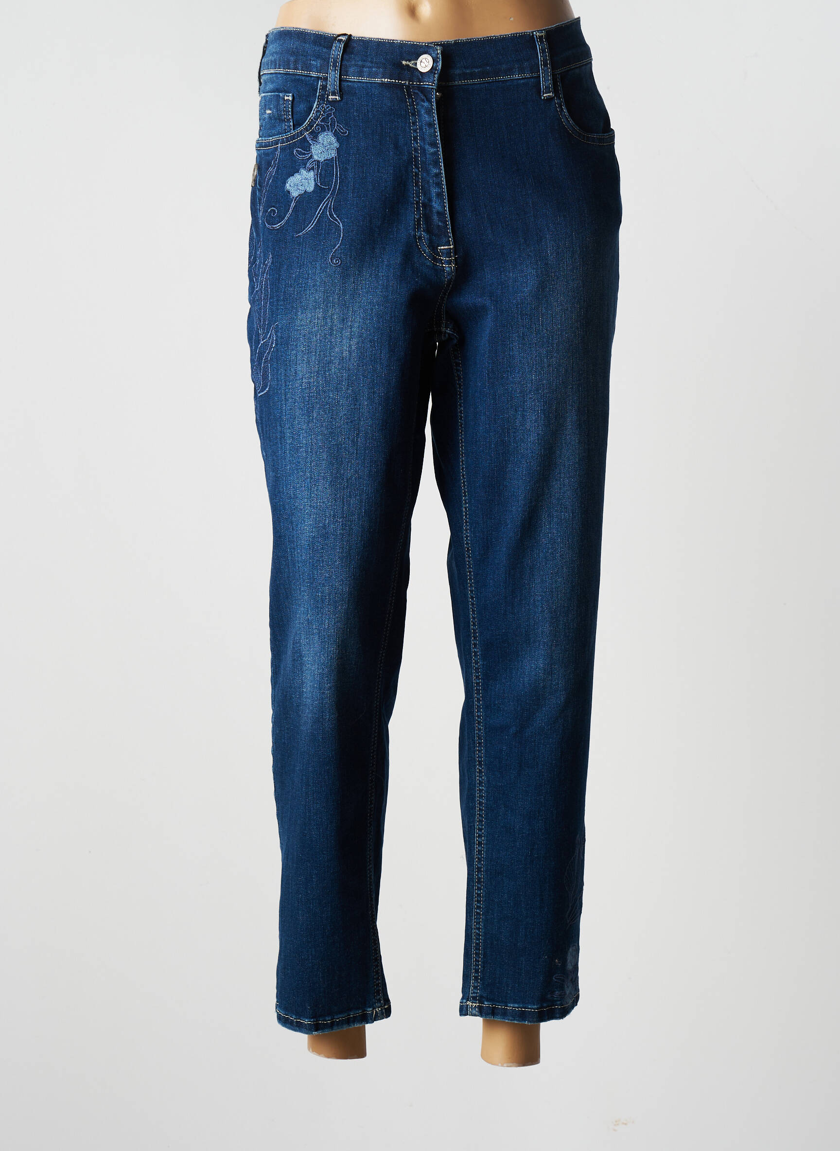 No Secret Jeans Coupe Slim Femme couleur bleu