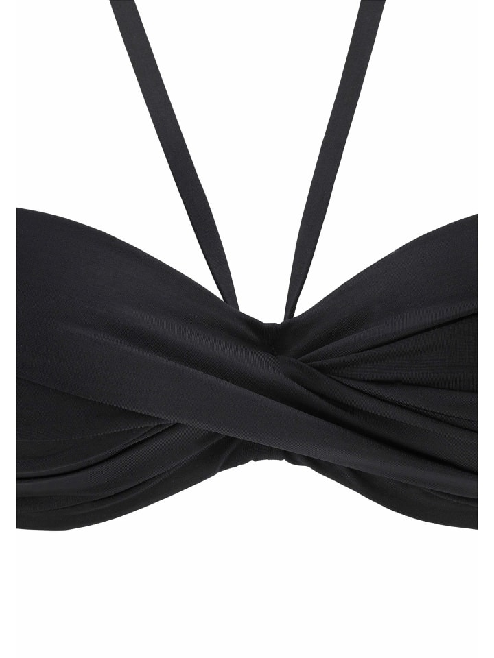 LASCANA Bügel-Bandeau-Bikini in schwarz günstig kaufen