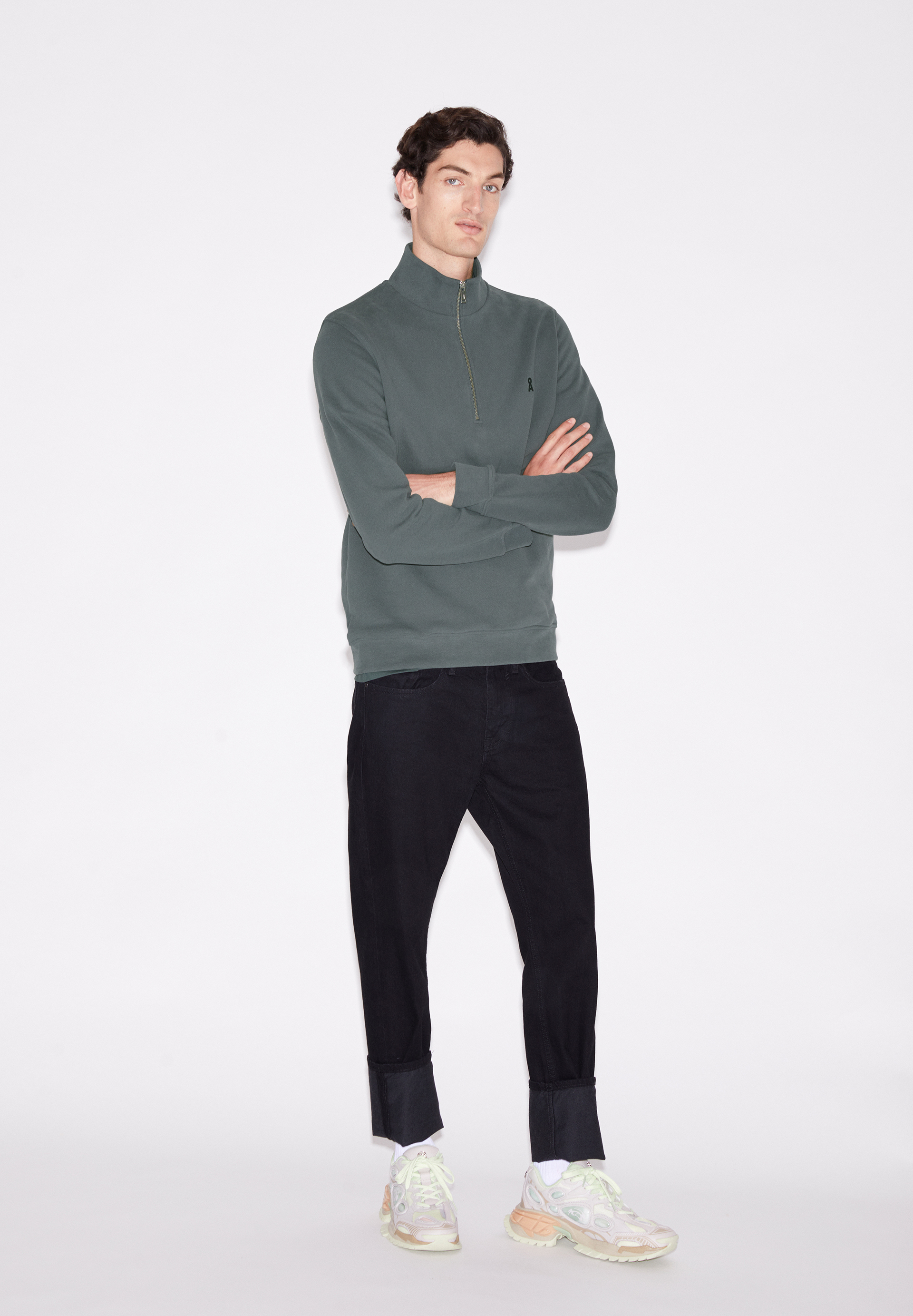 Sweatshirt Regular Fit aus Bio-Baumwoll Mix