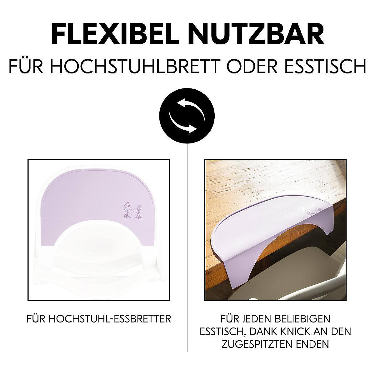 Kinder-Silikon-Platzdeckchen, Crab Lavender