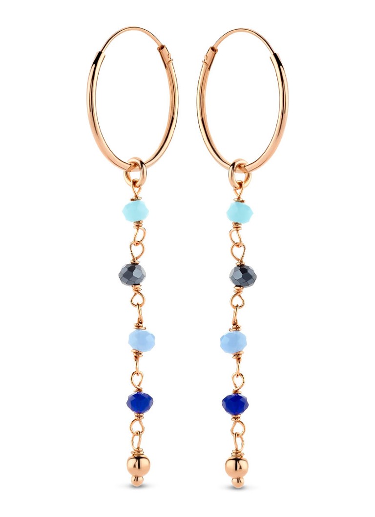 Casa Jewelry Sky Blu gold-plated hoop earrings