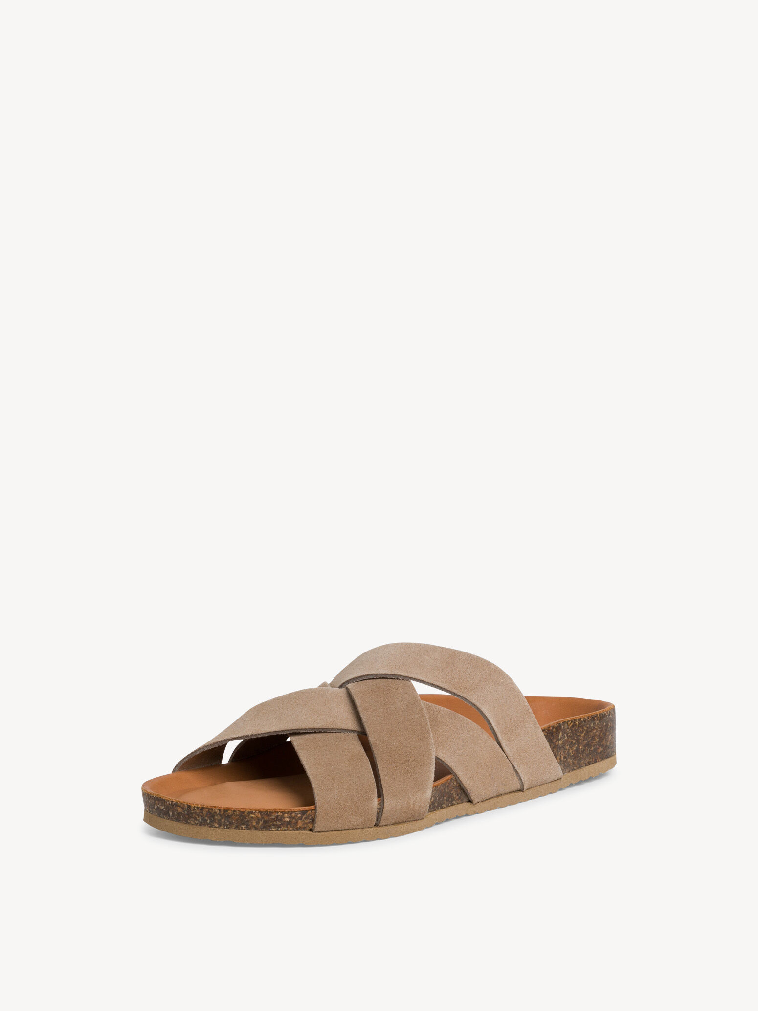 Mule en cuir - beige
