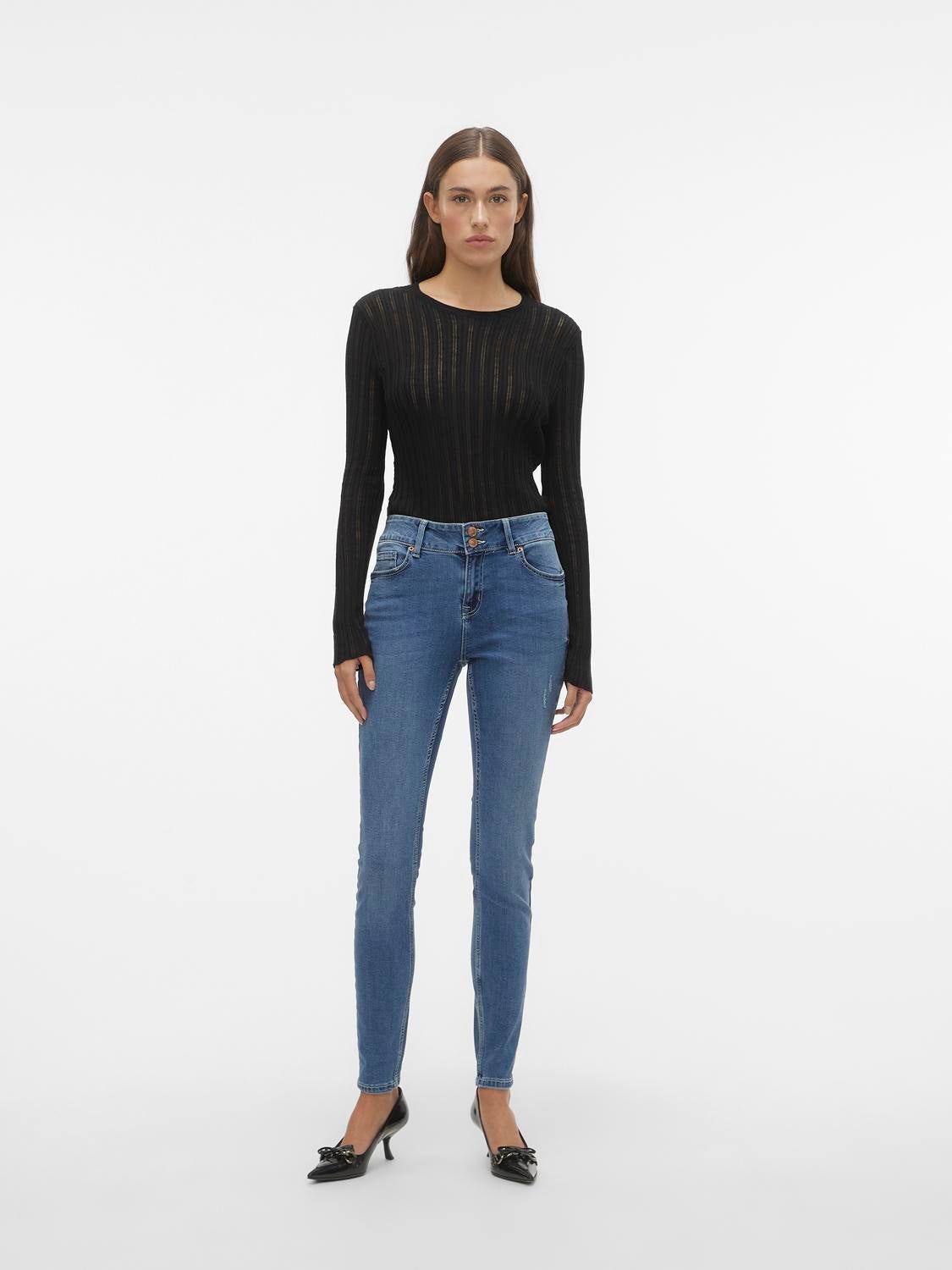 VMKIMMI Mid Rise Slim Fit Jeans