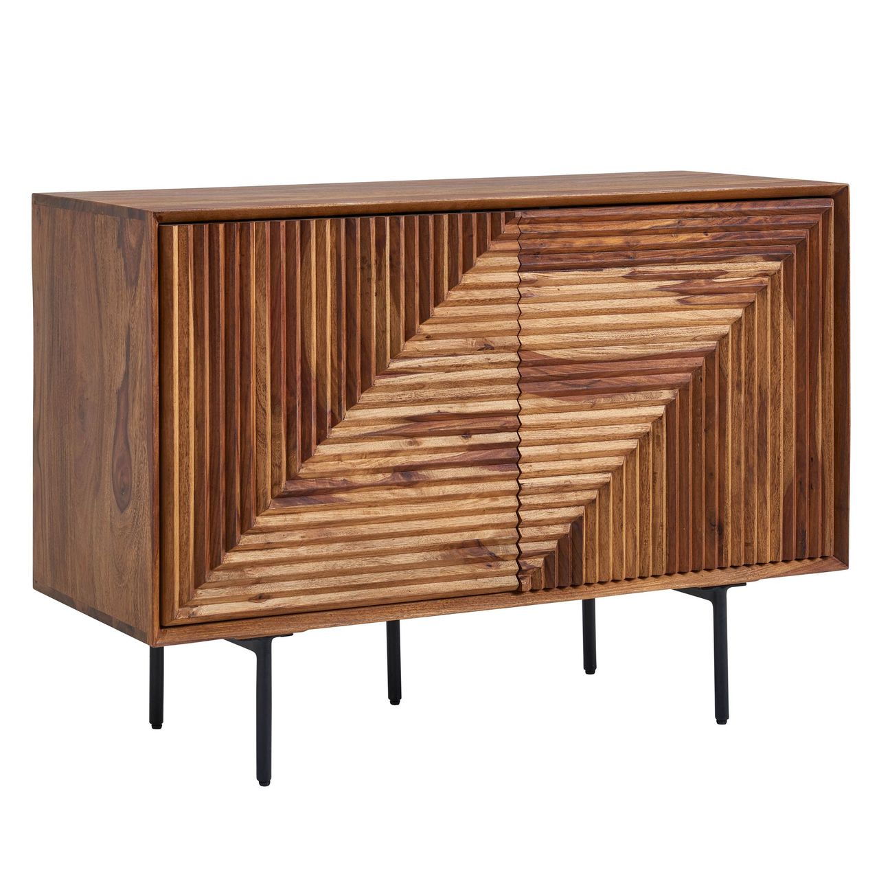 Skyport WOHNLING Sideboard 100x71x40 cm Holz Massiv Kommode Anrichte Modern Standschrank
