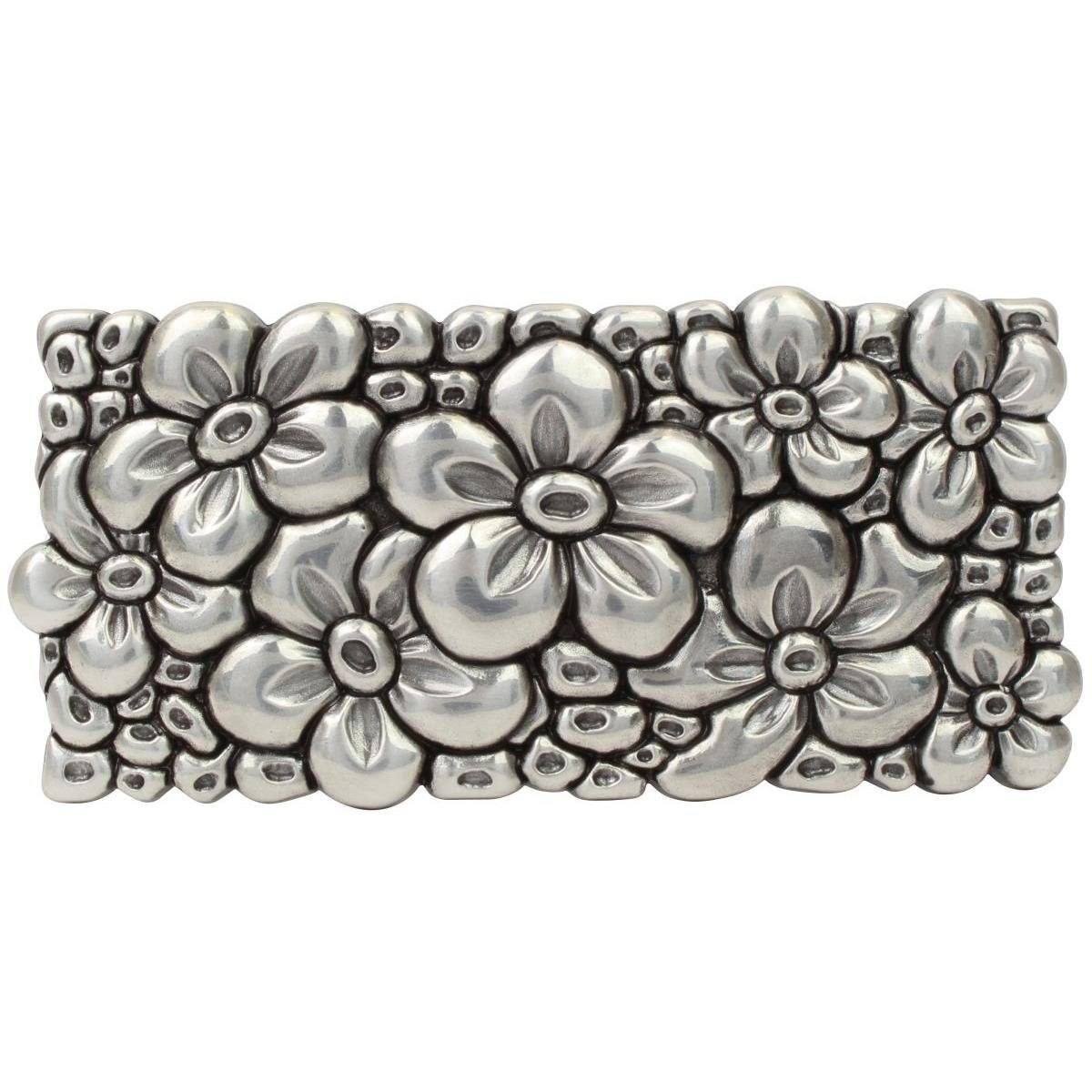BELTINGER Gürtelschnalle Blumen 4,0 cm - Buckle Wechselschließe Gürtelschließe 40mm - Gürtel bi