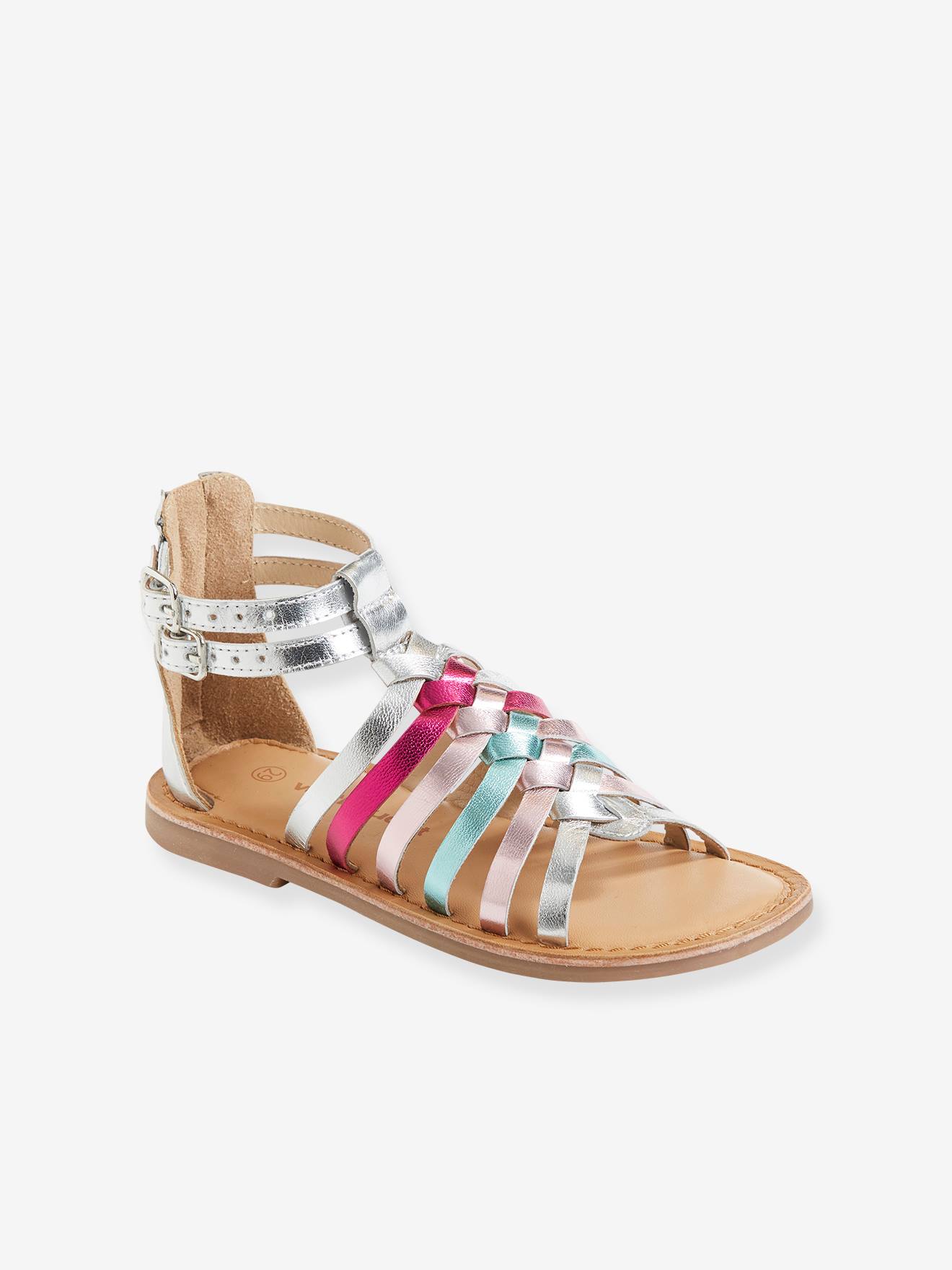 Vertbaudet Mädchen Römersandalen - schwarz