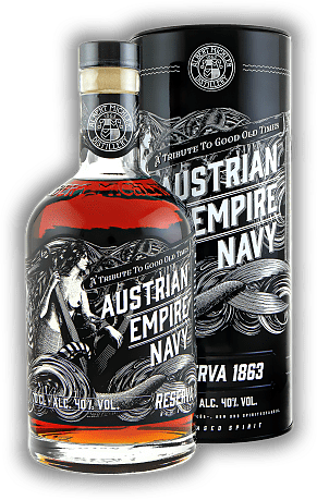 Albert Michler Austrian Empire Navy Rum Reserva 1863 Albert Michler Austrian Empire Navy Rum Reserva 1863 Elegant mit außergewöhnlichem Bouquet. 0,7	 Liter - Vol 40%