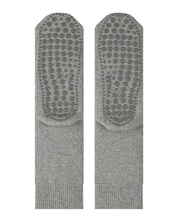 Falke, Serie Homepads, Wolle-Baumwolle rutschhemmend, grau