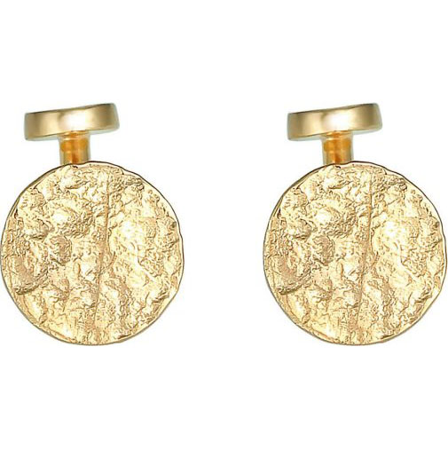 KUZZOI Schmuckset Manschettenknöpfe Krawattennadel Organic 925 Silber