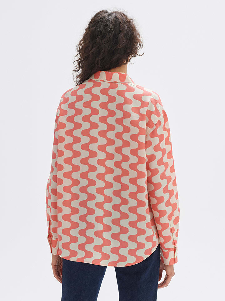 OPUS Bluse in Lachs/ Creme günstig kaufen
