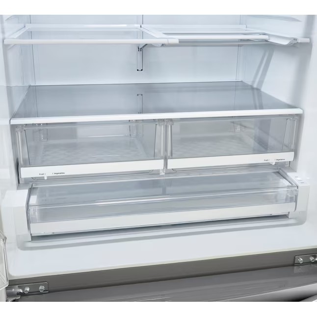 LG Craft Ice Smart WiFi Enabled 27.8-cu ft 4-Door Smart French Door Refrigerator with Dual Ice Maker (Fingerprint Resistant) ENERGY STAR