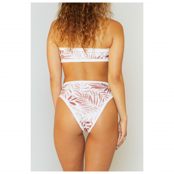 Hurley - Women's Party Palm Rib High Waist Moderate Bottom - Bikini-Bottom