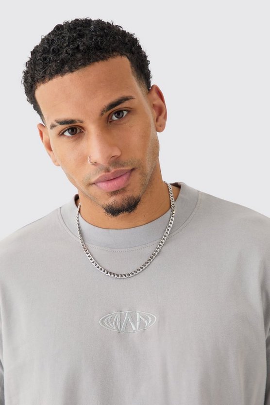 Langärmliges Oversize Man T-Shirt