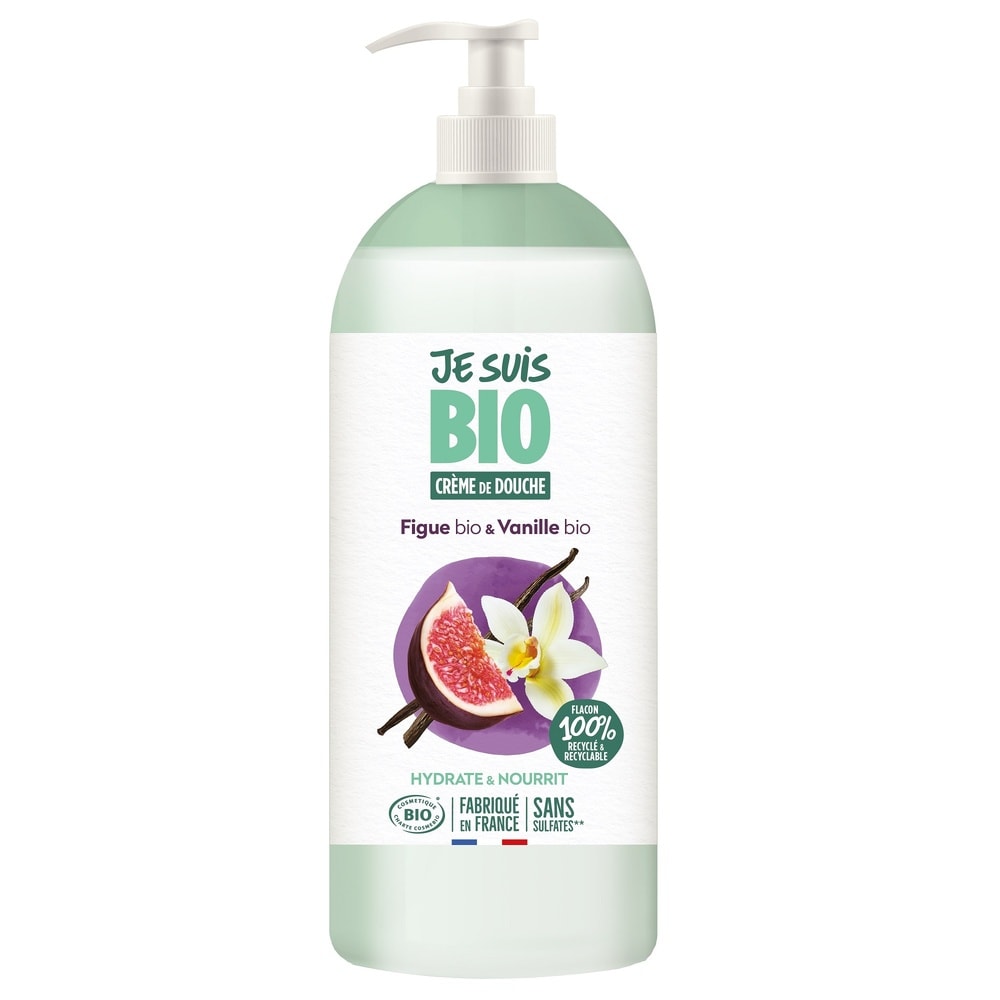 je suis bio Crème douche figue et vanille 1L Crème de douche