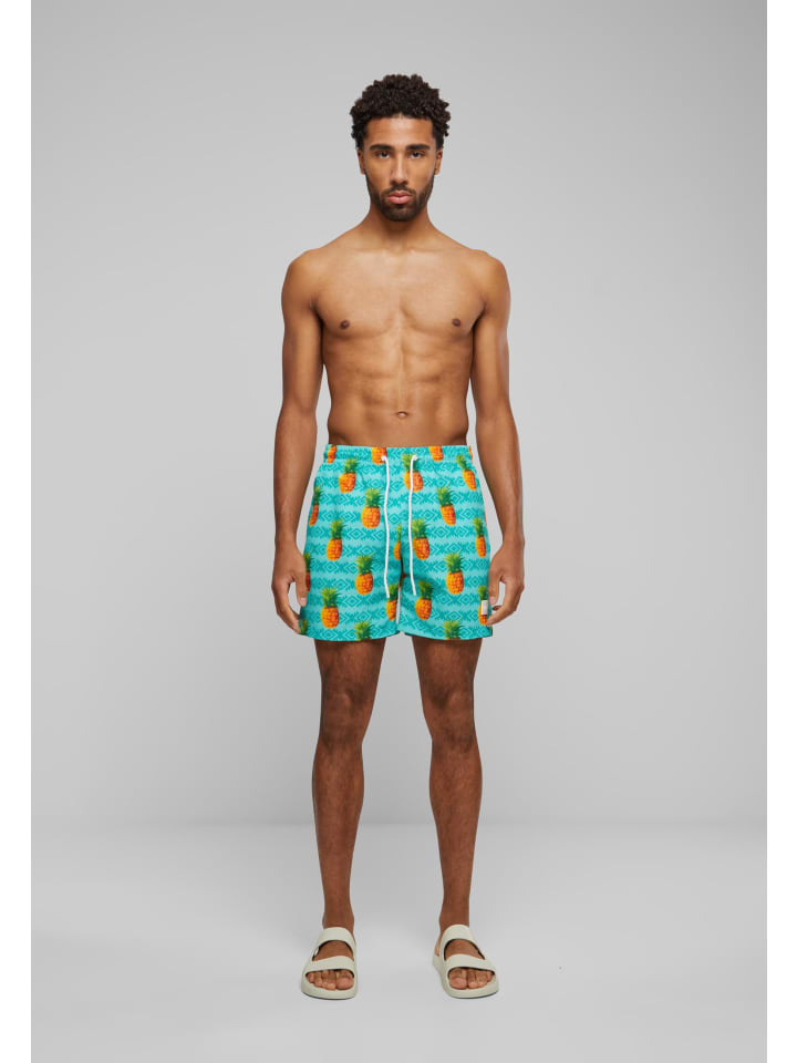 Urban Classics Urban Classics Badeshorts in pineapple aop günstig kaufen