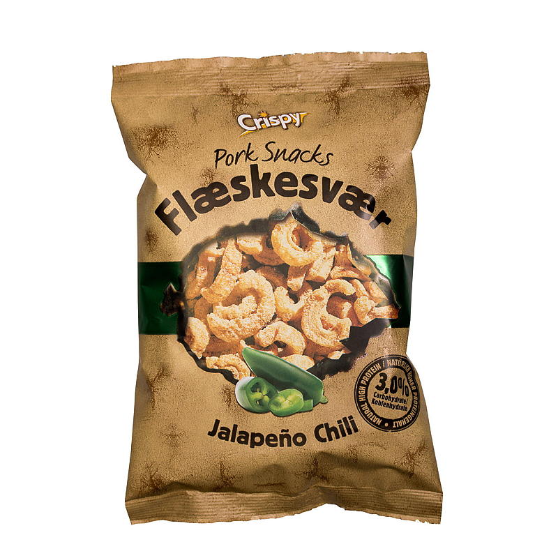 Fleskesvor Crispy 70 g jalapeno chili