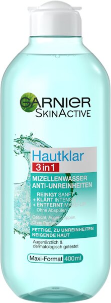 Garnier SkinActive Hautklar 3in1 Mizellenwasser Anti-Unreinheiten Gesichtswasser
