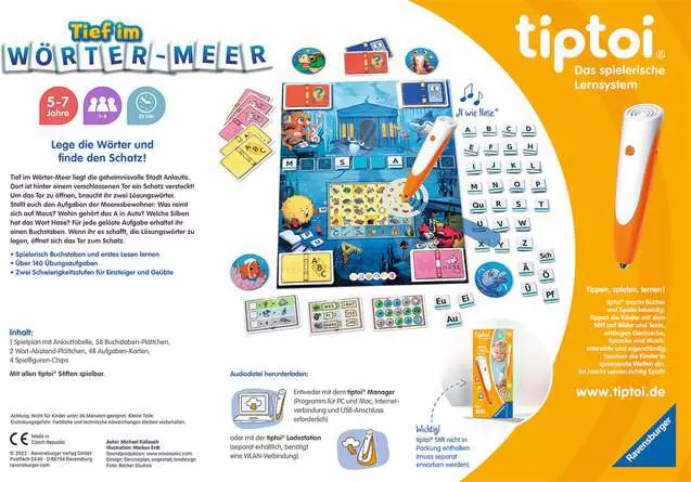 tiptoi® Tief im Wörter-Meer - Lernspiel ab 5 Jahren