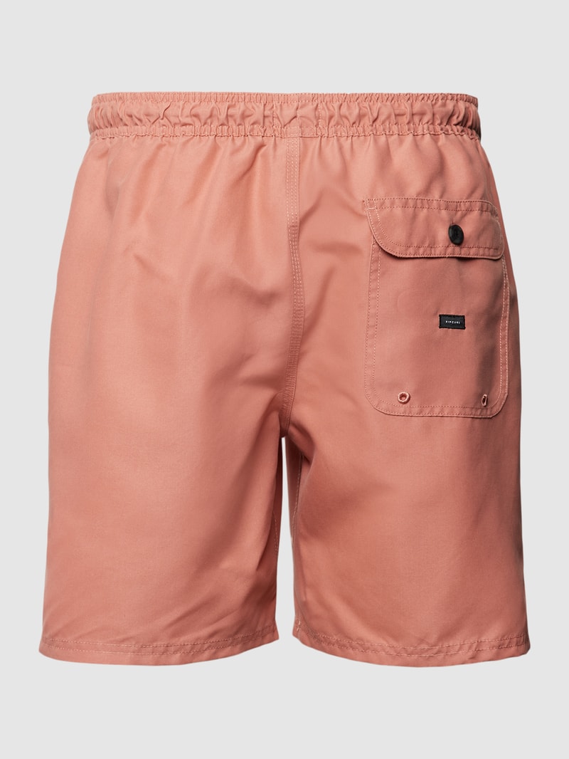 Badehose mit elastischem Bund in koralle