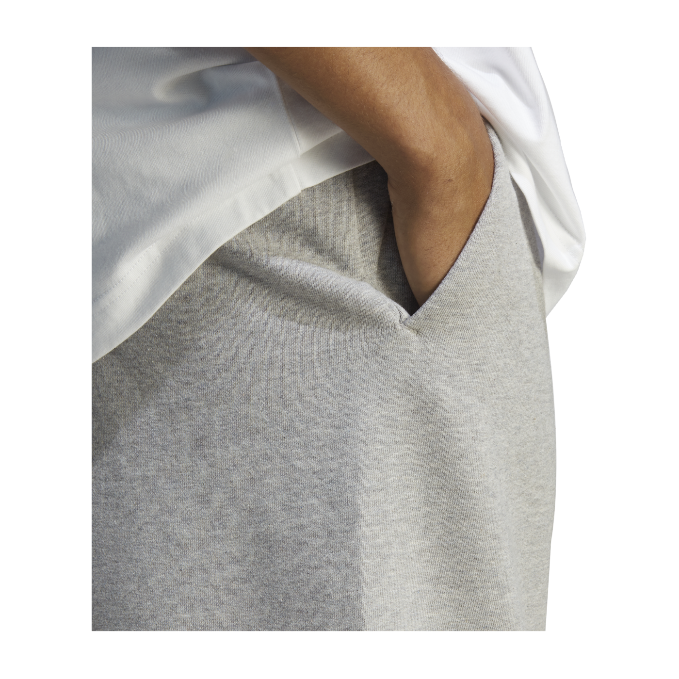 adidas Essentials French Terry Short Grau