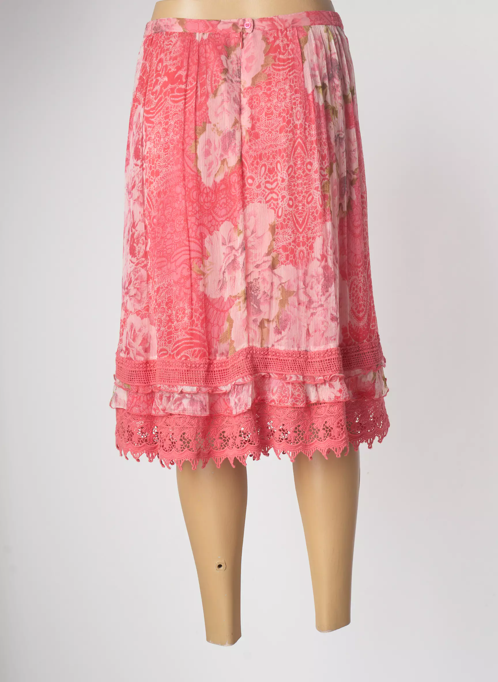 Jac Jac Jupes Mi Longues Femme couleur rose