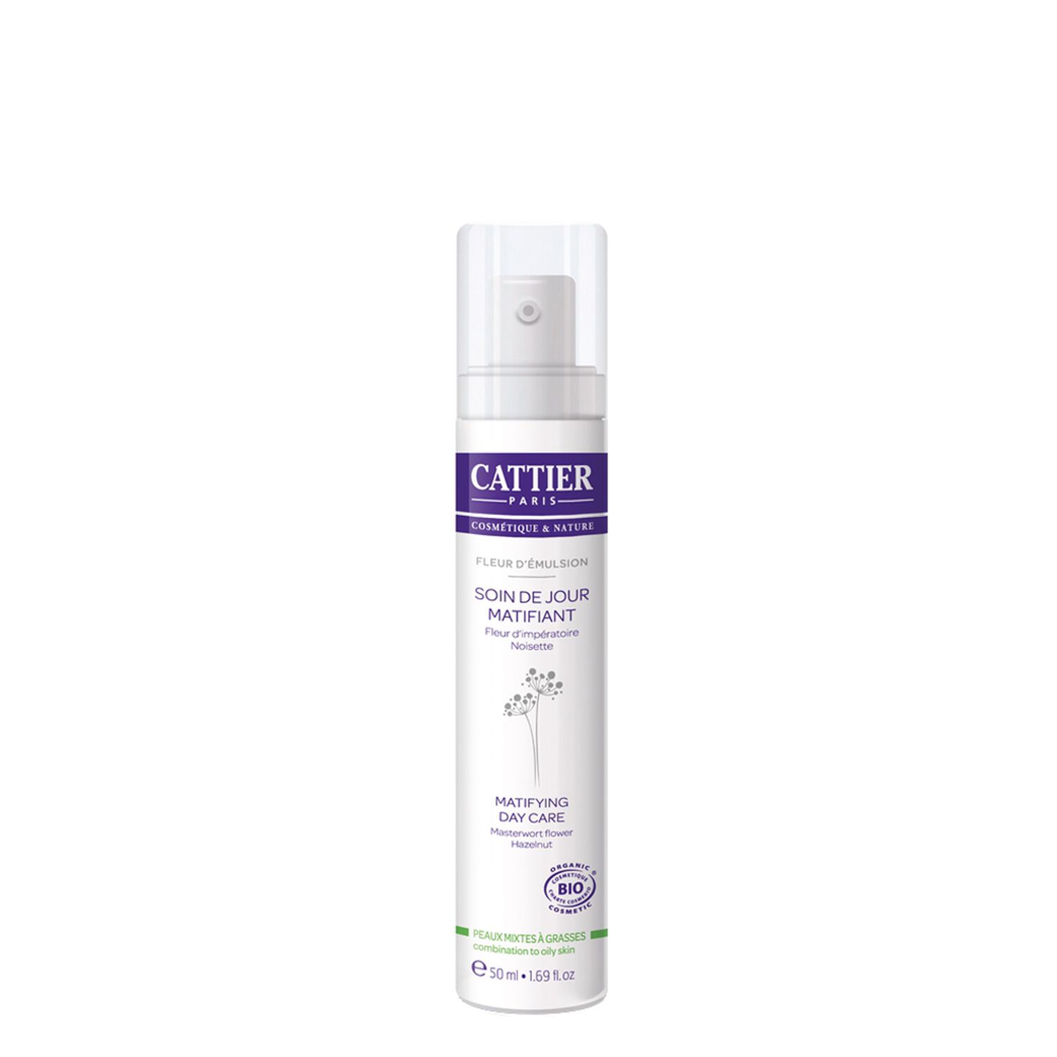 Cattier Fleur d'Émulsion Soin de Jour Matifiant 50 ml