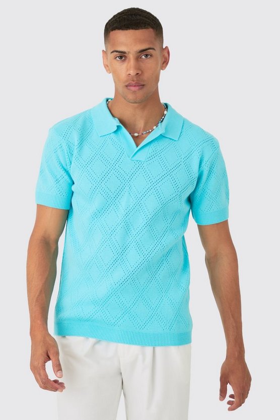 Poloshirt in Aqua