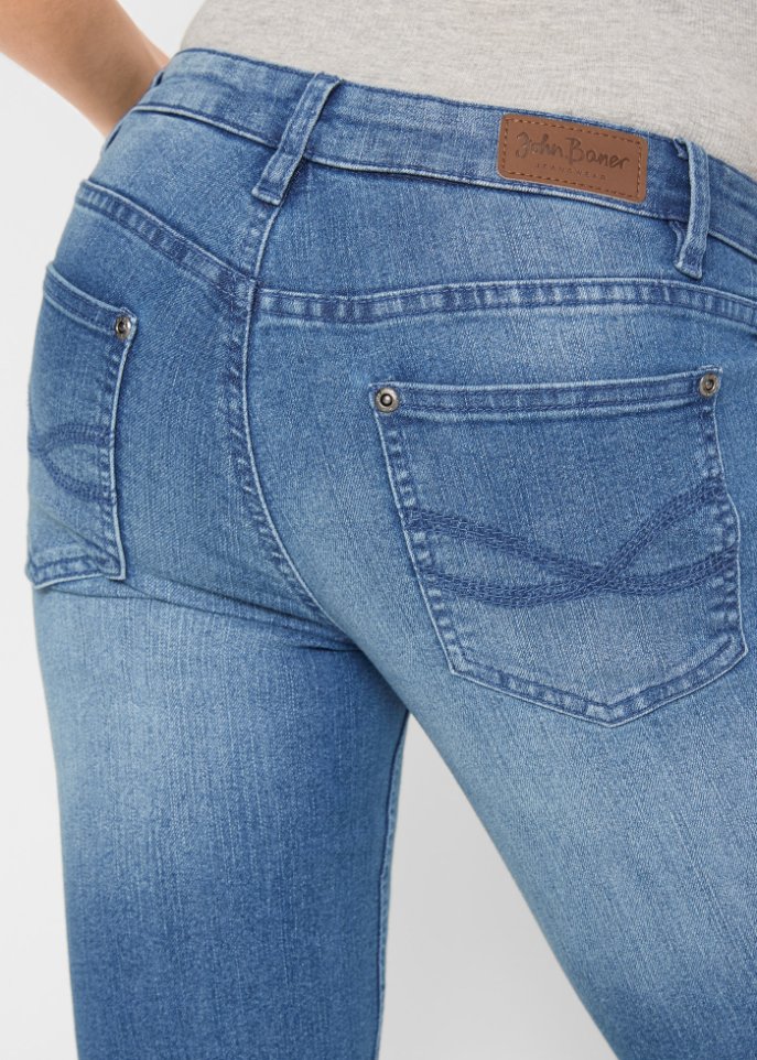 Komfort-Stretch-Jeans Bootcut