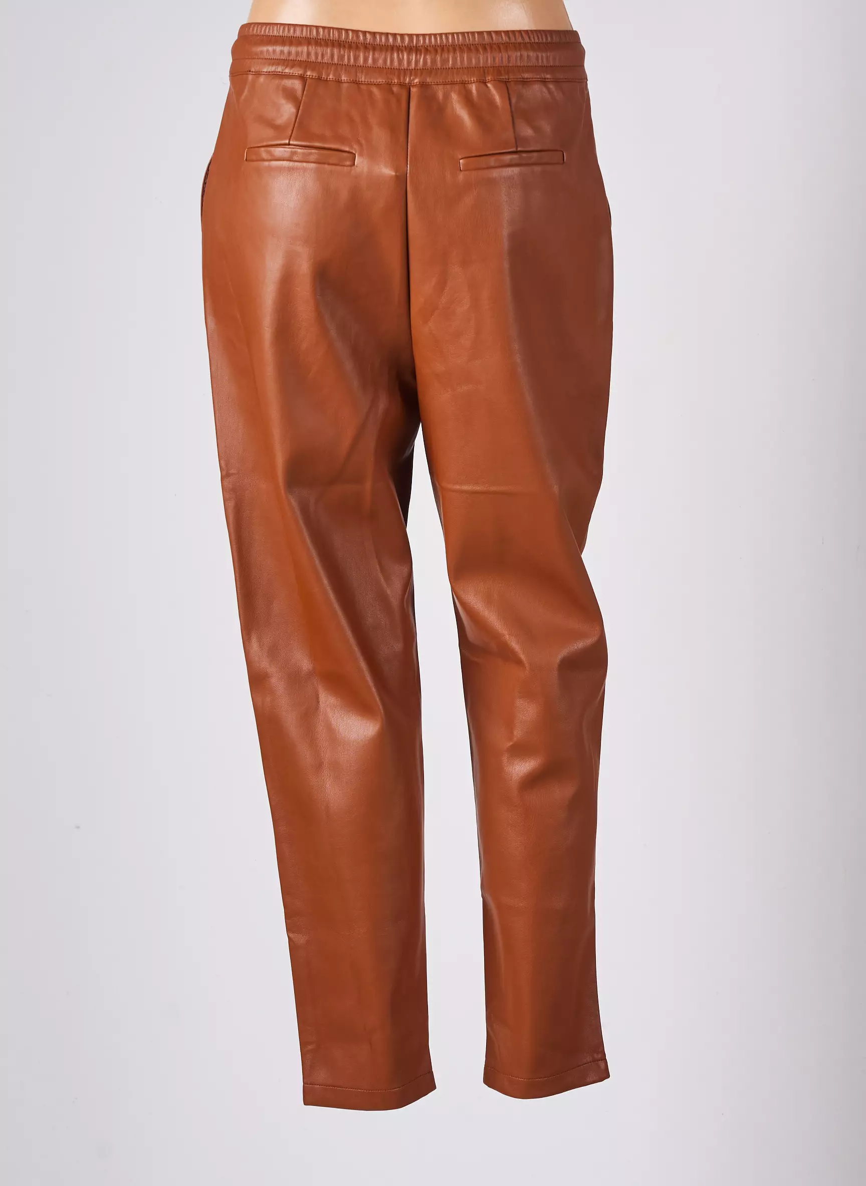 Cache Cache Pantalons Droits Femme couleur marron